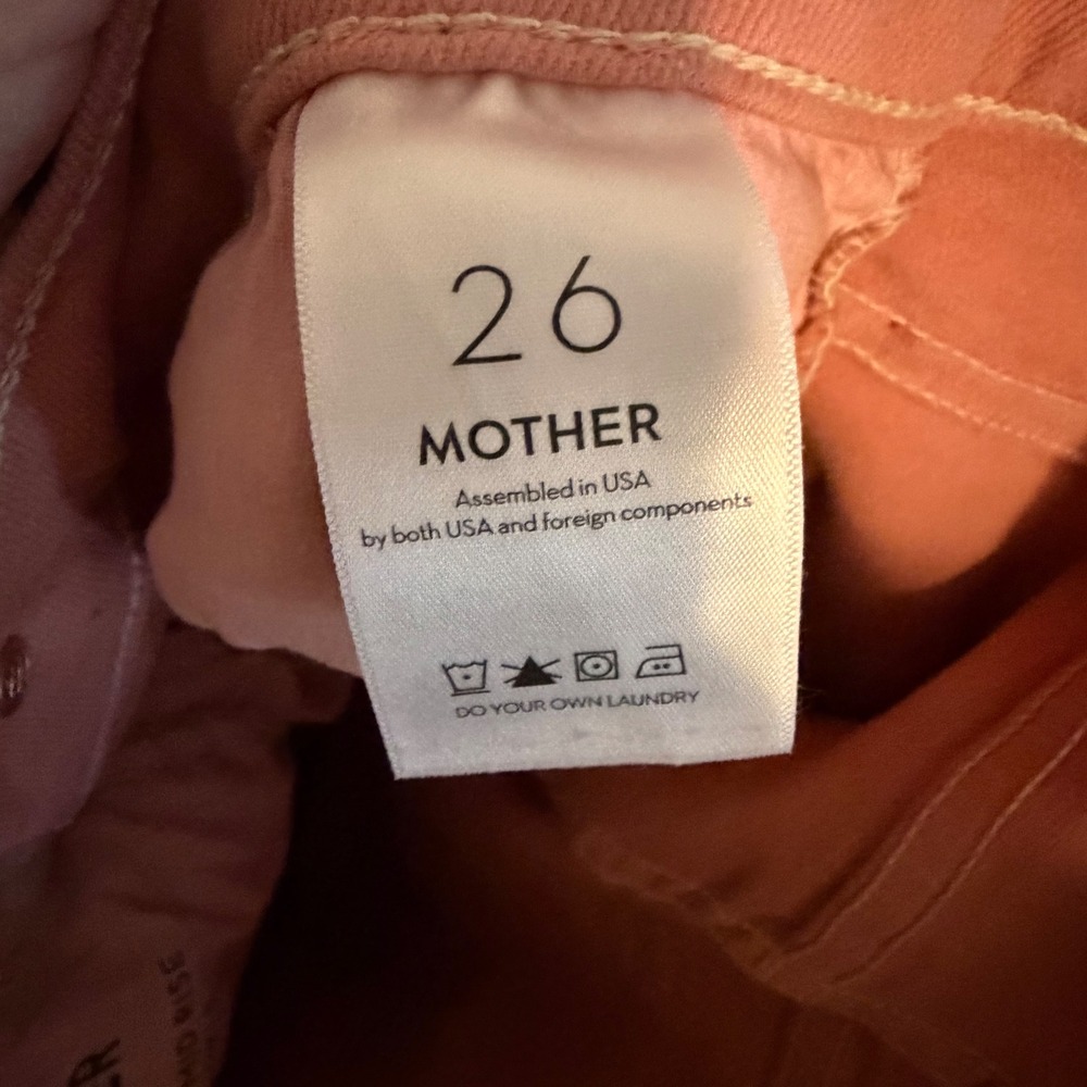 Mother jeans The Stash Mid Rise Dazzler Ankle Second Chance 26 pink casual - Picture 6 of 7